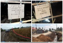 Proyek Jalan Nasional Koppe Taccipi Dipalang Warga
