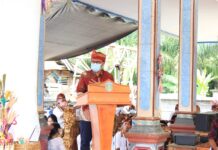 Wabup Budiman Ikuti Resepsi Penobatan Sulinggih di Pura Amertha Sari