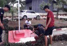 Setelah Warga, Pelajar SMAN 25 Bone Gotong Royong di Polsek Bengo
