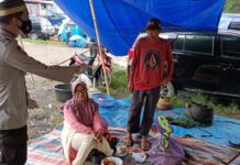 Jajaran Anggota Polsek Bengo Sambangi Pasar Rakyat Bengo, Ada Apa Yah?Â