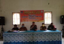 Plt Polsek Bengo Pantau Penyaluran BLT Desa Tungke