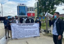 Demo Mahasiswa Kaltim Tagih Janji Kajagung Ungkap Kasus Mangkrak 18 M