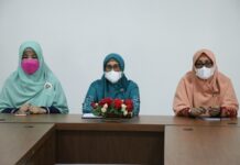 Ketua TP PKK Lutim Ikut Seminar dan Launching Logo Posyandu Secara Virtual