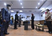 Didampingi Wabup Luwu Utara, Bupati Resmi Lantik Tiga Pejabat Fungsional Dokter Ahli Utama