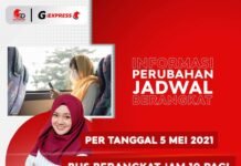 Bus Garuda Ubah Jadwal Keberangkatan