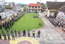 Jelang Idul Fitri 1442 H, Polres Luwu Utara Laksanakan Apel Gelar Pasukan Ops Ketupat 2021