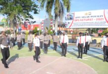 Jelang Idul Fitri, Polres Luwu Timur Gelar Pasukan “Operasi Ketupat 2021”