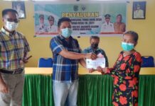 Meski Hari Libur, Pemdes Marannu Tetap Salurkan BLT DD