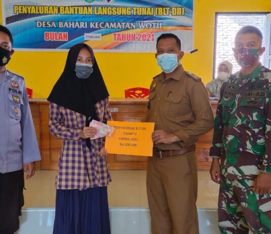Jelang Idul Fitri, Pemdes Bahari Salurkan BLT-DD Tahap II