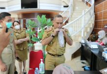 Kadis Kominfo Lutim Ikuti Tes Deteksi Covid-19 Pakai GeNose