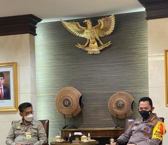 Kapolri Bersama Mentan Bahas Swasembada Beras Hingga Pendistribusian Pupuk Subsidi