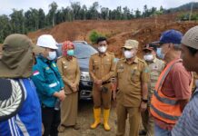 Bupati Budiman Pantau Lokasi Pasca Tambang PT. PUL