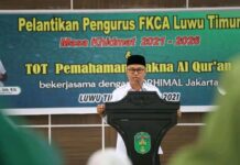 Bupati Luwu Timur Dukung FKCA Berantas Buta Aksara Al Qur’an
