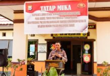 Cek Kesiapan Personil Hadapi Pilkades, Kapolres Luwu Utara Lakukan Kunker di Polsek Malbar