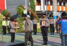 Kapolres Luwu Timur Pimpin Upacara PTDH Personilnya Dari Dinas