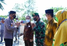 Cek Kesiapan Petugas Hadapi Pilkades 2021, Kapolres Luwu Utara Sambangi Polsek Malangke