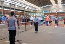 Kapolda Sulsel Pimpin Pembukaan Turnamen Tennis Beregu Piala Kapolda Sulsel Cup 2021
