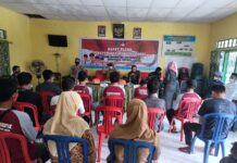 Bhabinkamtibmas Polsek Baebunta Hadiri Rapat Pleno Penetapan DPT dan Penetapan Nomor Urut Cakades