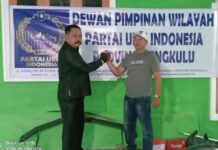 Japri Daud Dipilih Jadi Ketua dan Yasmidi Sebagai Sekretaris DPW Partai UKM Indonesia Provinsi Bengkulu
