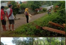 Sabtu Sehat, Kades Padaelo Adakan Gotong Royong Bersama Warganya