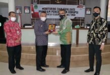 Pemkab Luwu Timur Ikuti Monev Program Pencegahan Korupsi KPK