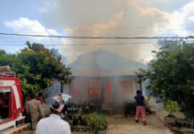 Satu Rumah Terbakar di Tomoni, Diduga Korsleting Listrik