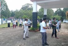 Dinas Kominfo Lutim Mulai Senam Bersama Tiap Rabu Pagi