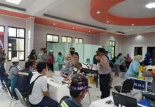 Kapolres Luwu Timur Pantau Kegiatan Vaksinasi Covid 19