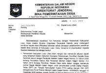 Luwu Utara Terima Rekomendasi Pilkades Serentak 14 Juli 2021 Dari Kemendagri
