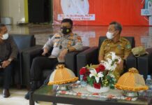 Kapolres Luwu Timur Hadiri Acara Launcing, Sulsel Kebut Vaksinasi dan Telemedicine Halo Dokter
