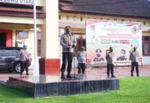 Pimpin Apel Kesiapan Pengamanan Takbiran Idul Adha, Ini Arahan Kapolres Luwu Utara
