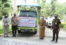 Dampak PPKM, Bupati Luwu Utara Me-Launching Bantuan Beras 10 Kg Untuk Penerima PKH dan BST