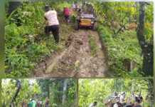 Tidak Tersentuh Anggaran, Warga Gotong Royong Perbaiki Jalan Tani