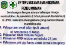 Petugas Kesehatan Isoman, PKM Mangkutana Batasi Layanan