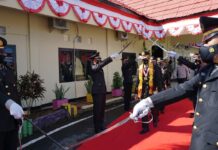 Tiga Personel Polres Luwu Timur Purnabhakti, Satu Naik Pangkat