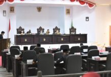 Wakil Bupati Luwu Utara Hadiri Paripurna Pandangan Umum Fraksi DPRD Terkait RPJMD 2021 – 2026