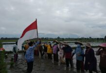 Begini Cara PPL Ajak Petani di Kertoraharjo Rayakan HUT RI ke 76