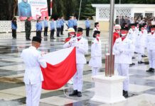 Paskibra Luwu Timur Tampil Memukau Pada HUT ke-76 RI