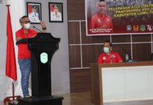 Budiman Minta Tim Sepakbola Praporprov Lutim Percaya Diri dan Jaga Kekompakan