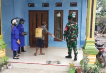 Pemdes Sumber Makmur Kembali Lakukan Penyemprotan Disinfektan