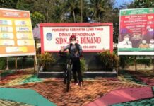 Motivasi Rabu Sehat ! Kasek SDN 135 Binano Gowes Sepeda dari Rumah ke Sekolah