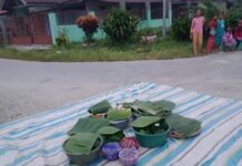 Sambut 1 Muharram 1443 Hijriah, Warga Desa Lestari Kenduri di Jalan