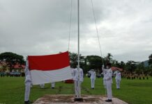 Upacara HUT RI ke 76 di Tomoni Timur, Peserta Dibatasi