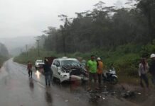Mobil Karyawan PT. Vale Tabrakan, Empat Orang Dilarikan ke Rumah Sakit
