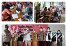 Vaksinasi Tahap Pertama, Polres Bone Siapkan 400 Dosis Untuk SMA 25 Bone