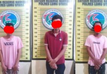 Sat Narkoba Polres Luwu Utara Bersama Polsek Sukamaju Amankan Tiga Orang Penyalahgunaan Narkoba