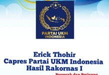 Relawan Jokowi Deklarasi Ganjar – Erick Capres – Cawapres 2024, Partai UKM Indonesia Apresiasi Sebagai Penerus Jokowi