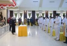 Lantik 103 Kades Terpilih, Bupati Luwu Utara : Jadikan Jabatan Sebagai Ibadah, Bukan Sesuatu yang Dibanggakan