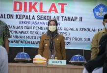 Buka Diklat Kepala Sekolah, Ini Pesan Bupati Luwu Utara kepada Para Calon Kepsek