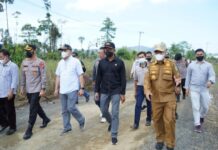Bupati dan Forkopimda Pantau Persiapan Lahan Mako Brimob di Mahalona